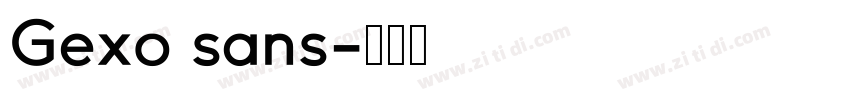 Gexo sans字体转换
